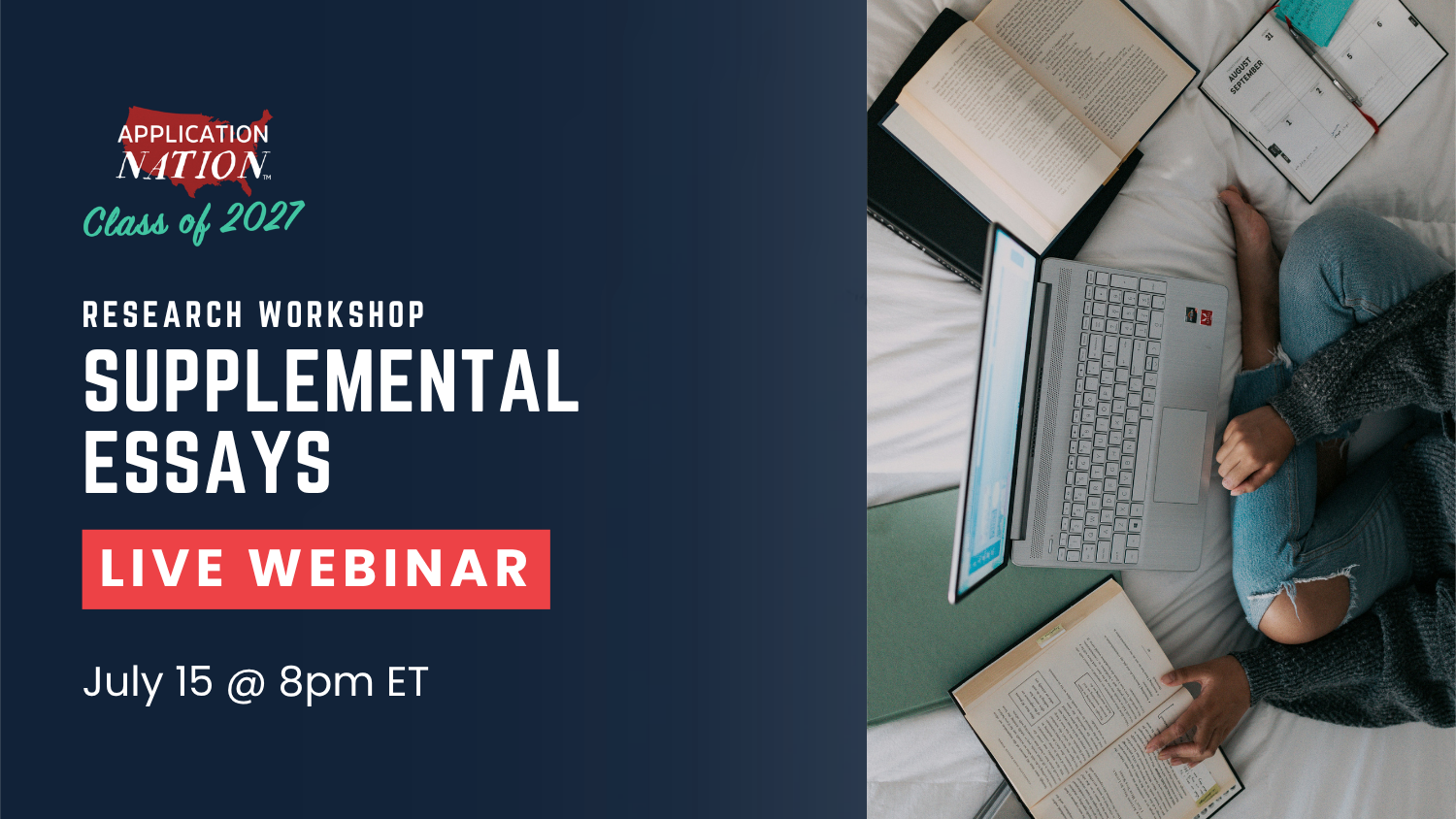 LIVE WEBINAR: Supplemental Essay Research Workshop