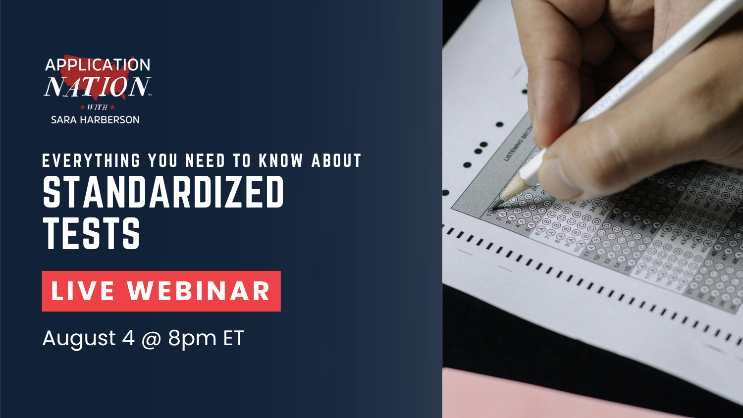 LIVE WEBINAR: Everything You Need to Know About Standardized Tests