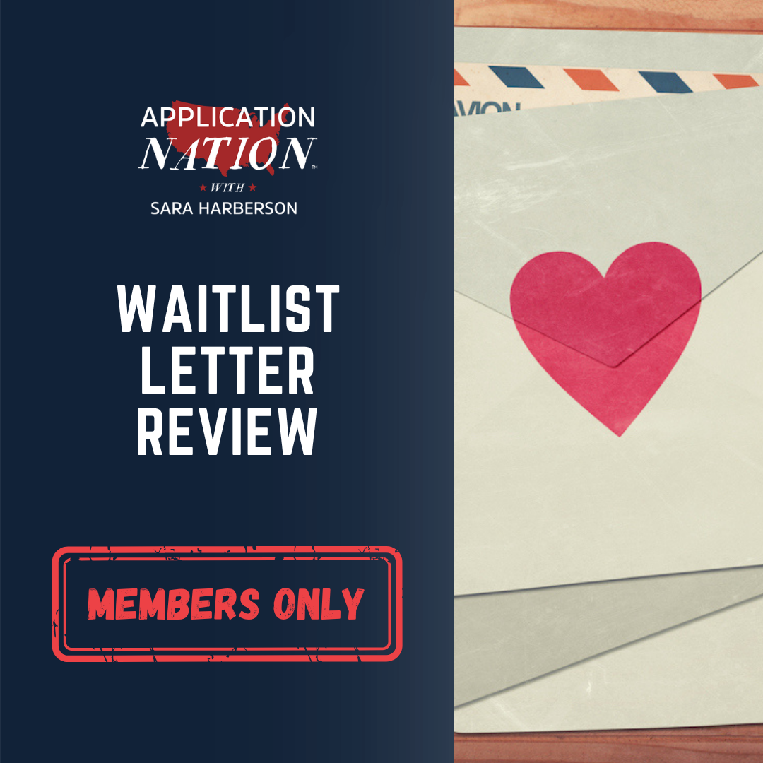 Waitlist Letter Review