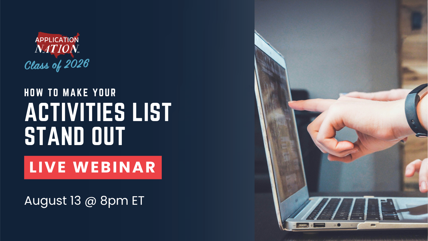 LIVE WEBINAR: How to Make Your Extracurricular Activities List Stand Out