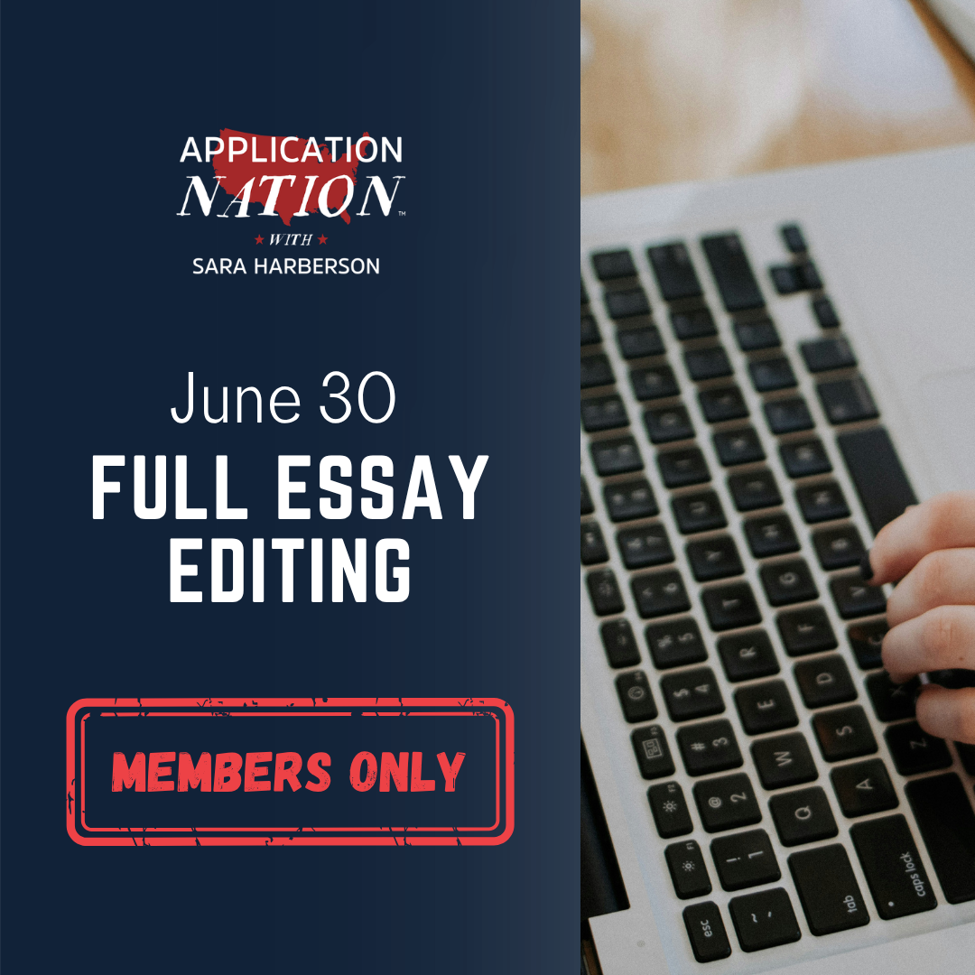 June 30 Full Essay Editing