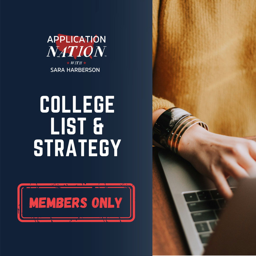 College List & Strategy